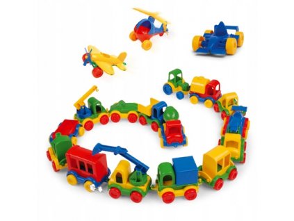 Súprava vozidiel Wader Kid Cars 60000 18 ks VYPR