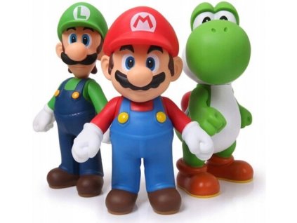 Akčné figúrky Super Mario Bros 12 cm PVC 3 ks VYPR