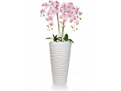 Umelá orchidea vysoký kvetináč 120 cm RUŽOVÉ kvety