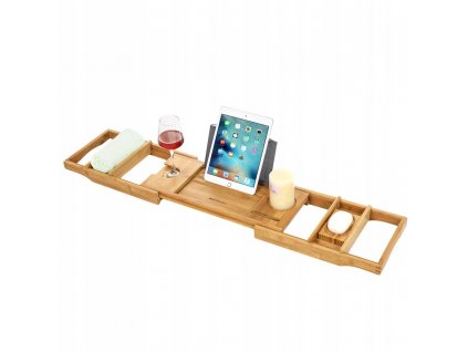 Bambusovo hnedá polička na vaňu_0