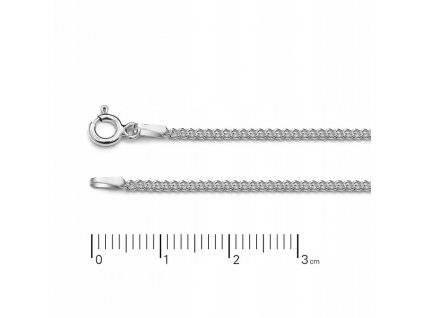 Strieborná retiazka Ag 925 mušľa 2,1 mm 9,0 g 75 cm VYPR