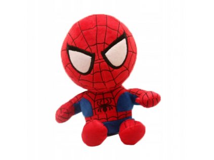 Maskot Spiderman 27 cm plyšový MODRO-ČERVENÝ VYPR