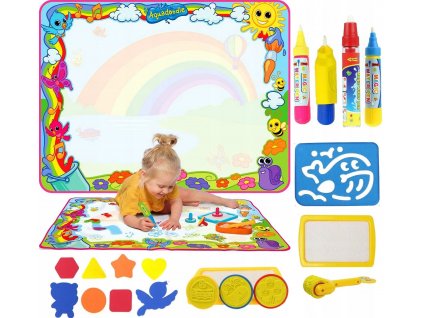 Vodná podložka na maľovanie s príslušenstvom 120x90 cm XXL VYPR