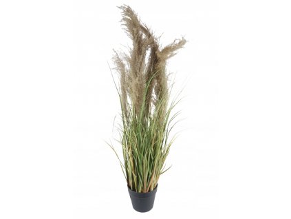 Umelá tráva Plume pampas v kvetináči 85 cm