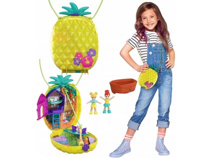 Ananásová taška s príslušenstvom Polly Pocket Set