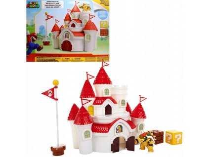 SUPER MARIO DUZY ZAMEK KSIEZNICZKI PEACH 16 ELEM Marka JAKKS Pacific
