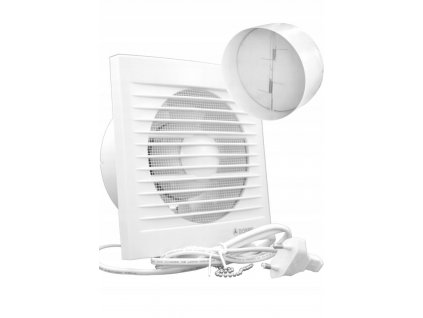 Axiálny ventilátor s klapkou Dospel Styl 100 Ø WP P 007-0002 P