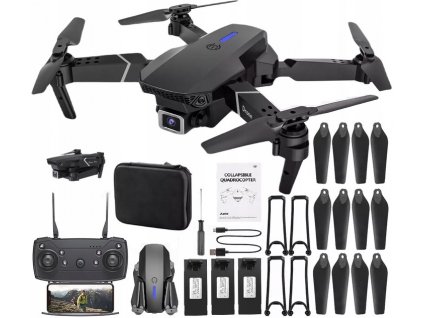 DRON E90 PRO KAMERY 4K WIFI HD ZABAWKA ZAWIS 250m