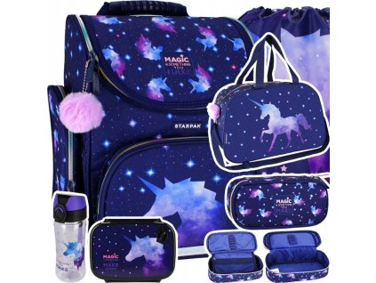 TORNISTER SZKOLNY 6w1 JEDNOROZEC DLA DZIEWCZYNKI