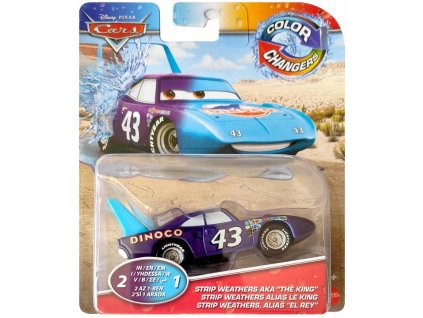 MATTEL CARS AUTA KROL DINOCO KING ZMIENIA KOLOR