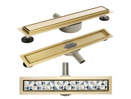 Rotačný Golden Drain Lineárny drenáž Rea 90cm_0
