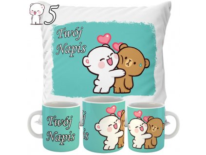 ZESTAW KUBEK PODUSZKA MILK AND MOCHA WALENTYNKI Bohater Minecraft