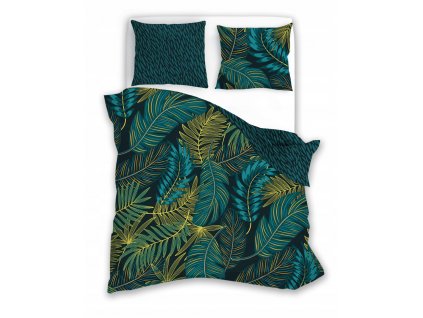 Posteľná bielizeň/obliečky Faro 160x200 cm odtiene ZELENEJ VYPR