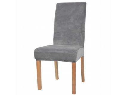 POKROWIEC WELUR AKSAMIT ELASTYCZNY L SZARY