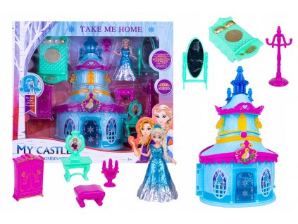 ZAMEK KRAINA LODOWEJ KSIEZNICZKI jak FROZEN domek