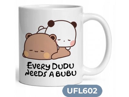 Hrnček s potlačou medvedíkov Bubu a Dudu 330 ml keramický
