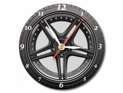 Zegar scienny kolo samochodu opona ZEGAR