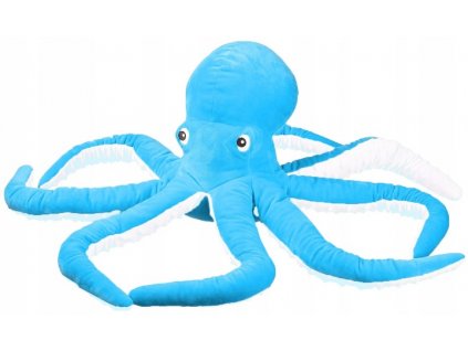 Maskot chobotnica 30 cm plyšová MODRÁ VYPR