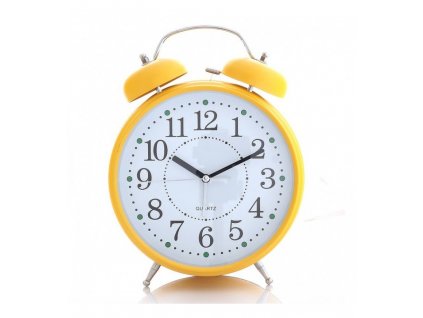 Budzik retro BIG 33 CM zolty K 6