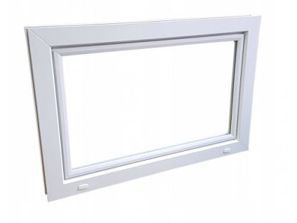 OKNO 800 x 400 PIWNICZNE GARAZOWE BIALE