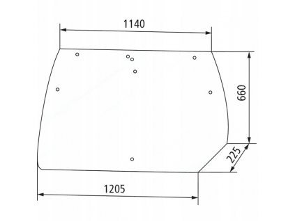 szyba tylna Deutz Fahr Agrotron 80 85 90 100