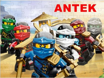 PUZZLE NINJAGO IMIE DZIECKA GRATIS 96 EL