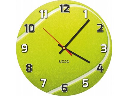 Zegar scienny PILKA TENIS dla kibica cichy SPORT