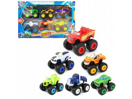 AUTKA NAPED BLAZE I MEGA MASZYNY 6 SZT samochody