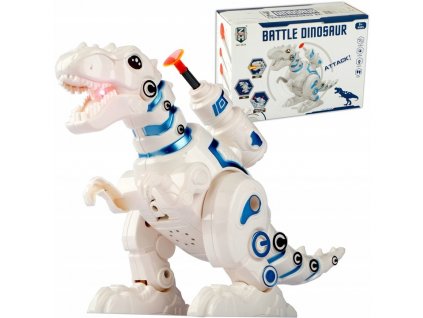 ROBOT DINOZAUR INTERAKTYWNY CHODZI STRZELA LED Bohater brak