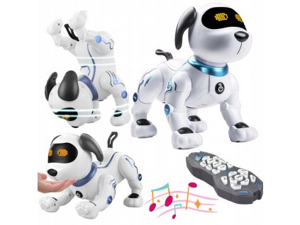 INTERAKTYWNY ROBO PIES ZDALNIE STEROWANY GLOSEM PIESEK ROBI SZTUCZKI TANCZY