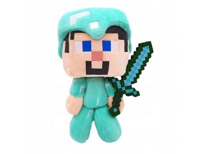 MINECRAFT PLUSZOWA MASKOTKA Chlopiec Steve PLUSZAK (1)