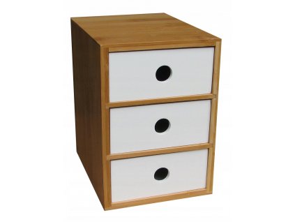 MINI BAMBOO ZÁSUVKY SKRINE MALÝ ORGANIZÁTOR_0