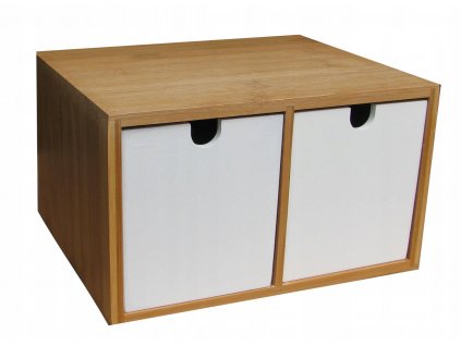 MINI BAMBOO ZÁSUVKY SKRINE MALÝ ORGANIZÁTOR_0
