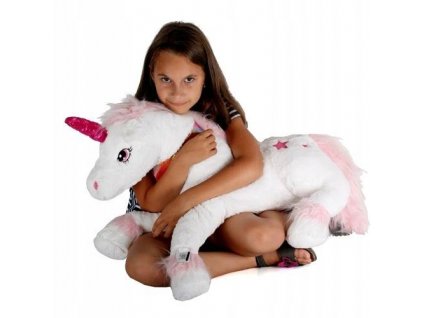 PLUSZOWY JEDNOROZEC KON MASKOTKA Zabawki 90cm XXL