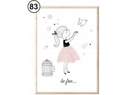 PLAKAT DZIECIECY DLA DZIEWCZYNKI wiele wzrow 21x30 Bohater Inny