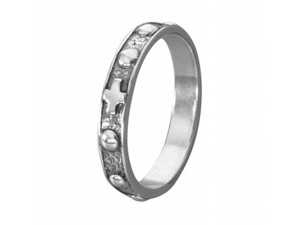 Rozaniec na palec obraczka srebro pr 925 r 25