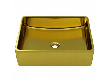 Umývadlo, 41x30x12 cm, keramika, zlato_0