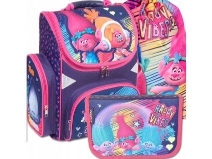 TROLLS TROLLE TORNISTER PLECAK SZKOLNY ZESTAW