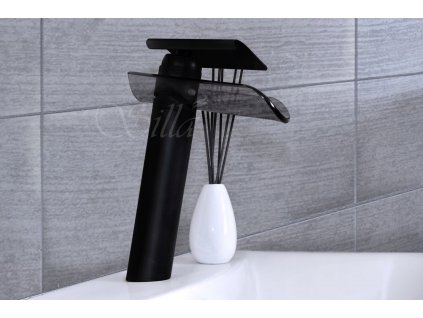 Čierny faucet do kúpeľne WODOSPAD_2