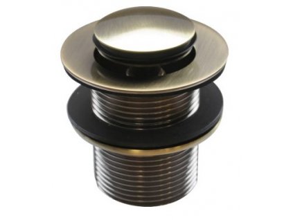 Umývadlová zástrčka click clack staré zlato retro_0