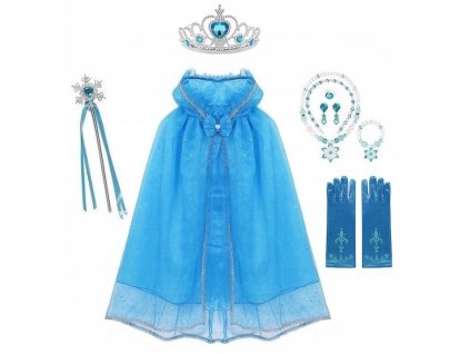 Kostým Elsa Frozen Outfit Land of Ice univerzálny 5-12 rokov