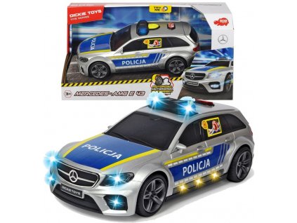 POLICJA AUTO MERCEDES AMG SWIATLO DZWIEKI DICKIE