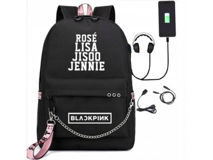 PLECAK SZKOLNY DO SZKOLY BLACKPINK USB K POP