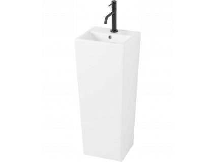 Samostatne stojace keramické umývadlo KAMILA biela 82_0
