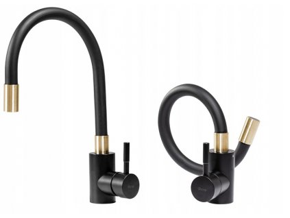 ČIERNA FLEXIBILNÁ KUCHYNSKÁ STROJA CLEVER Zlatá_0