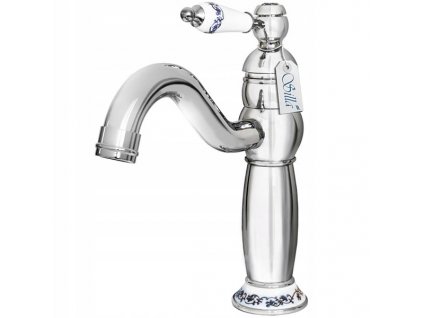 Retro kúpeľňový umývadlový faucet stojaci chróm_3