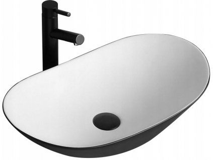 Keramické umývadlo na dosku ROYAL BLACK WHITE_0