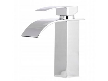 Umývadlová batéria so širokým výtokom z vodopádu_0