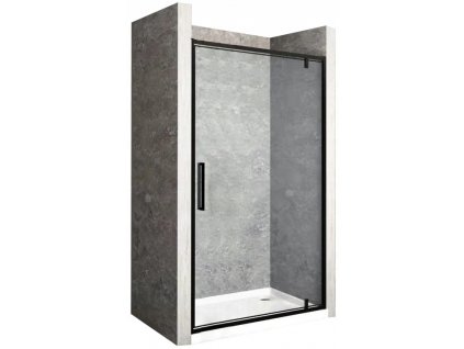 SKLÁDACIE SPRCHOVÉ DVERE 70x195 cm / 6 mm ČIERNE_0