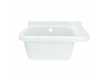 Umývadlo, polička ekonomické 60x34x21 cm biele_0